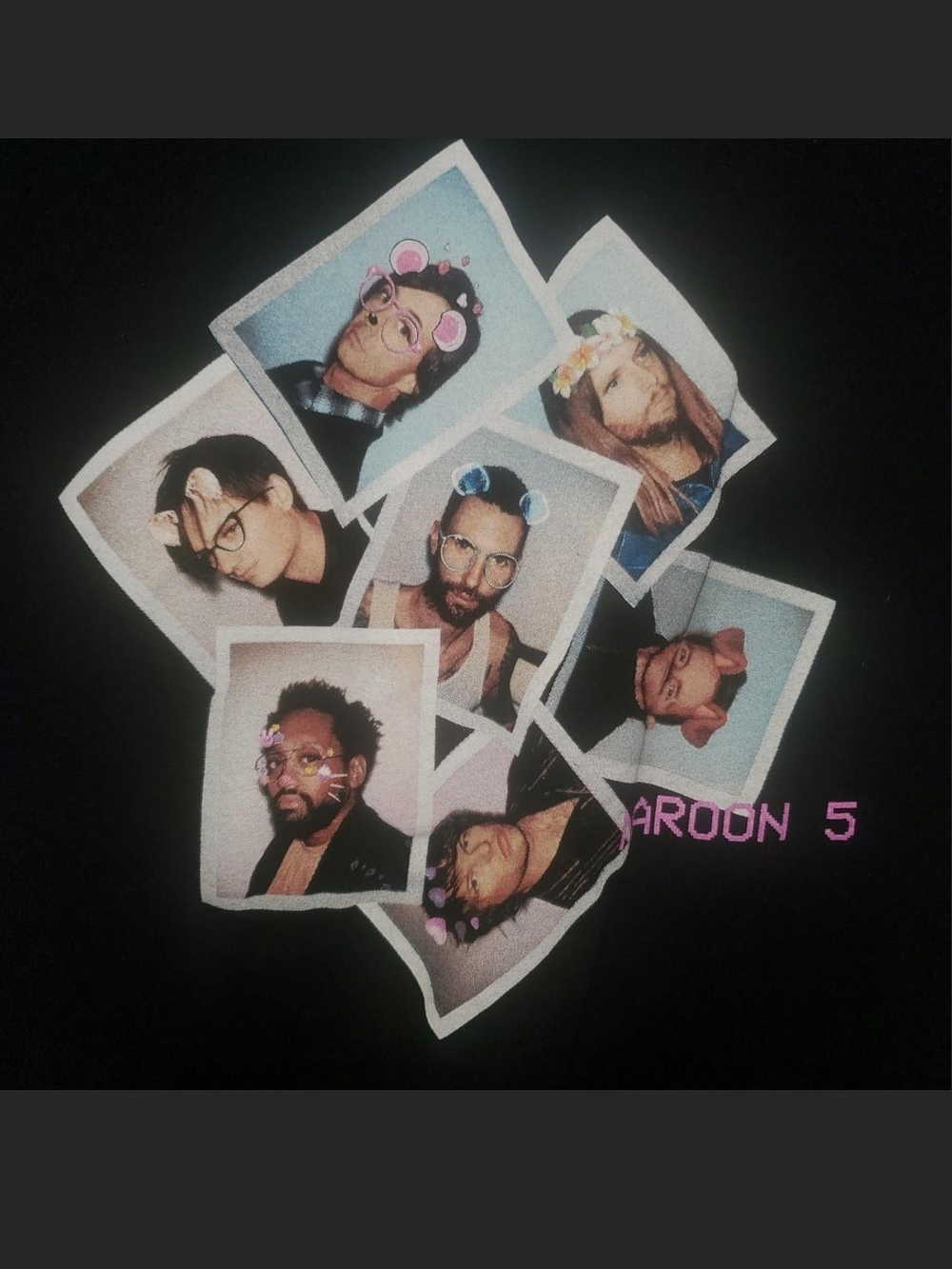 Maroon 5 Band Photo Graphic Tee - Black